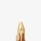 Scarlett Embellished Metallic Snake Embossed Leather Pump