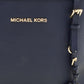 Michael Kors Dark Saffiano Leather Small Jet Set Travel Tote