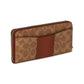 Essential Slim Accordion Zip Wallet in Signature Canvas