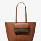 Jet Set 2-in-1 Pebbled Leather and Logo Tote Bag
