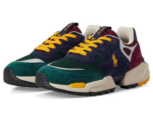 Suede Mesh-Polo Jgr Pp-Sneakers-Low Top Lace