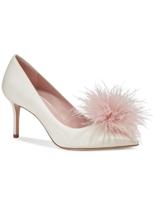 Marabou Heel Womens Slip-On Dressy Pumps