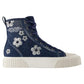 The High Top Sneakers -  - Cotton - Blue