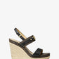 Farrah Leather Wedge Sandal