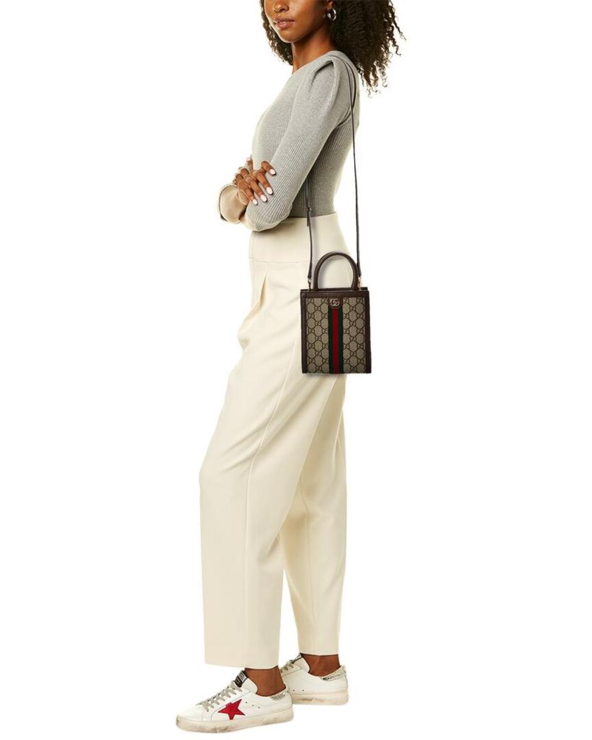 Gucci Ophidia GG Supreme Canvas & Leather Super Mini Bag