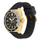 Men's Charter Automatic Black Silicone Watch 44mm