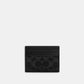 Slim Id Card Case In Signature Denim