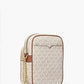 Women's Brown Jet Set Travel Medium Logo Crossbody Bag In Vanilla