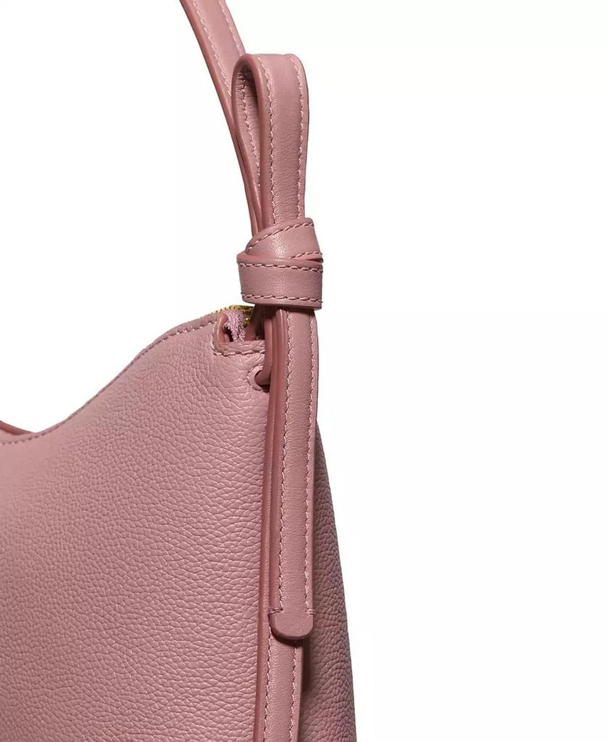 Loop Medium Pebbled Leather Shoulder Bag