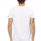 Trussardi Action White Cotton Men's V-Neck T-Shirt