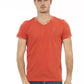 Trussardi Action Orange Cotton Men T-Shirt