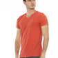 Trussardi Action Orange Cotton Men T-Shirt