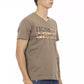 Trussardi Action Brown Cotton Men T-Shirt