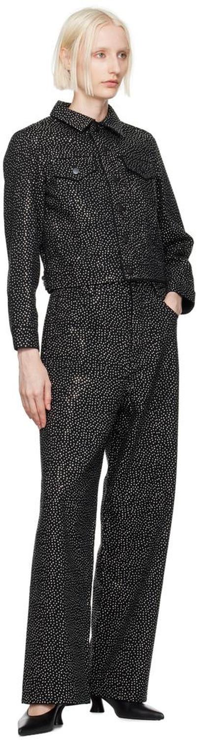 Black 'The Glam Studs Oversized' Jeans