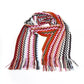 Missoni Geometric Pattern Fringed Scarf in Vibrant Tones