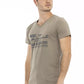 Trussardi Action Brown Cotton Men T-Shirt