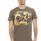 Trussardi Action Brown Cotton Men T-Shirt