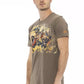 Trussardi Action Brown Cotton Men T-Shirt