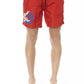 Bikkembergs Red Polyester Men Swim Short