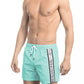 Bikkembergs Light Blue Polyamide Men Swim Short