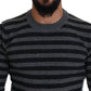 Dolce & Gabbana Elegant Striped Wool Crewneck Sweater