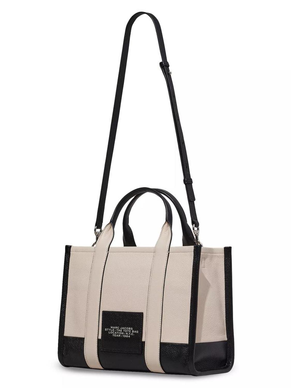 The Colorblock Leather Medium Tote