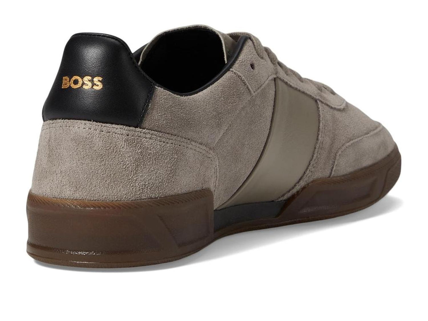Suede Leather Block Low Profile Sneakers