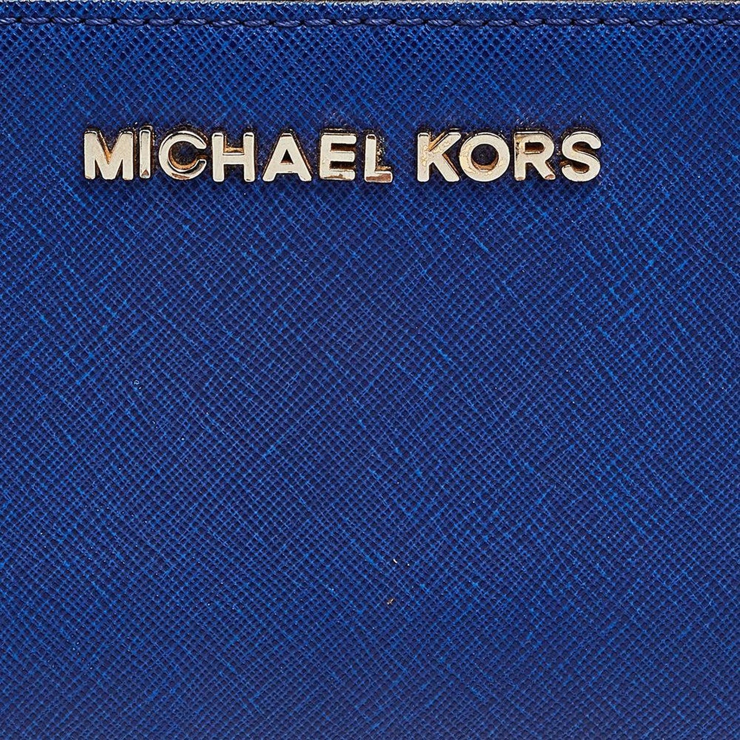 Michael Kors Blue Leather Bedford Continental Wallet..