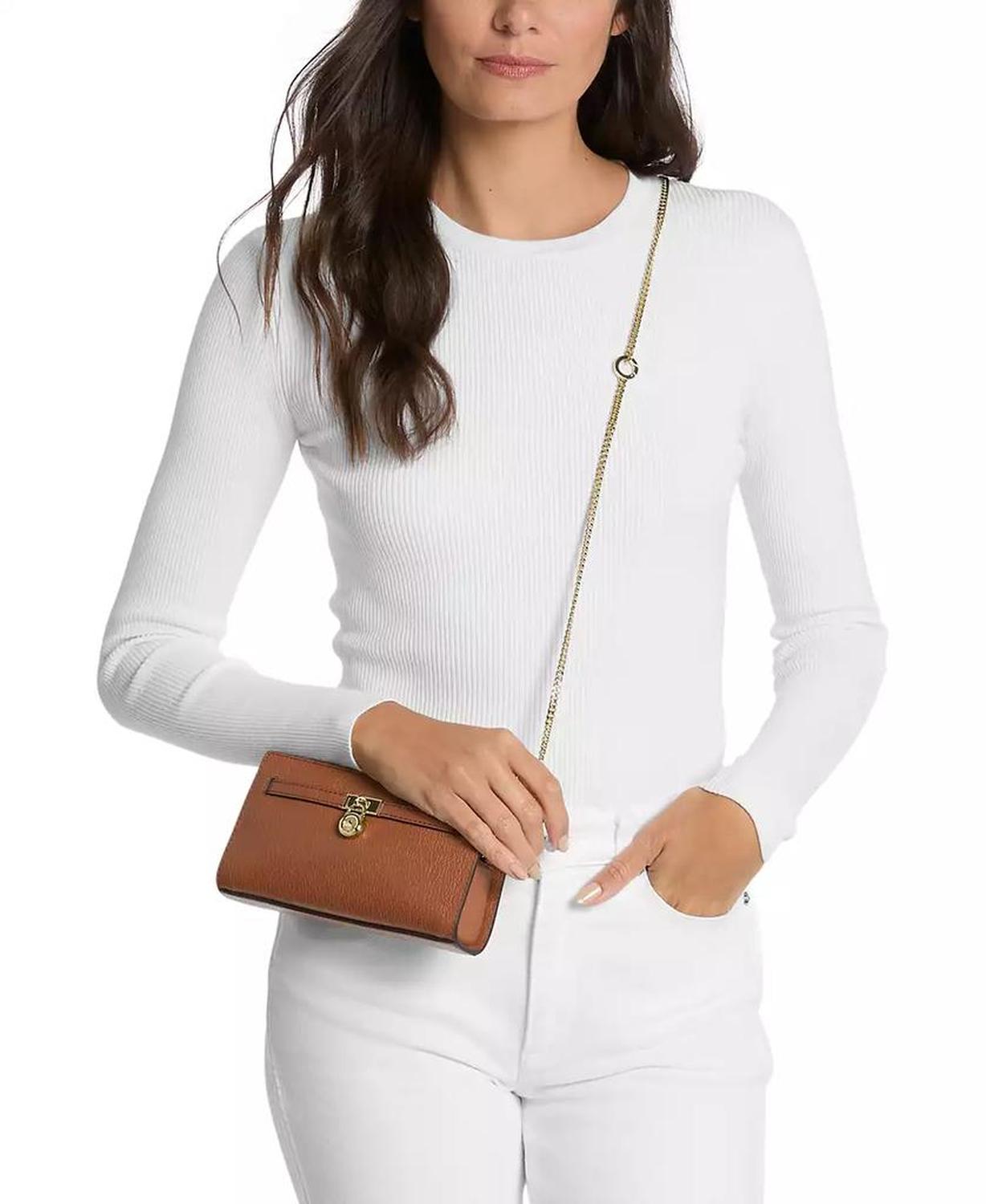 Michael Kors Hamilton Small Leather Convertible Crossbody