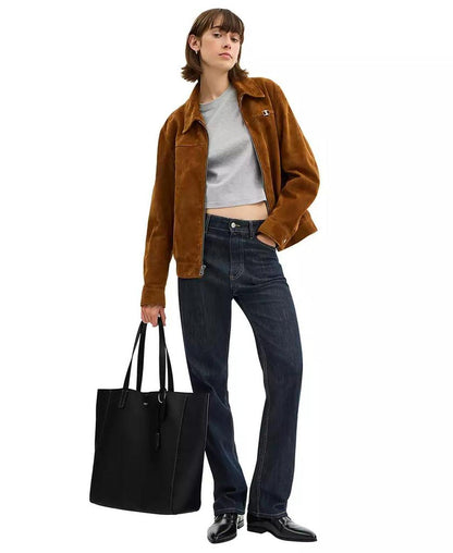 Men's Natural Grain Leather Tote Bag
