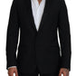 Dolce & Gabbana Elegant Martini Black Formal Blazer