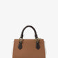 Marilyn Small Color-Block Saffiano Leather Messenger Bag