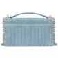 Deco Quilted Denim Mini Leather Crossbody
