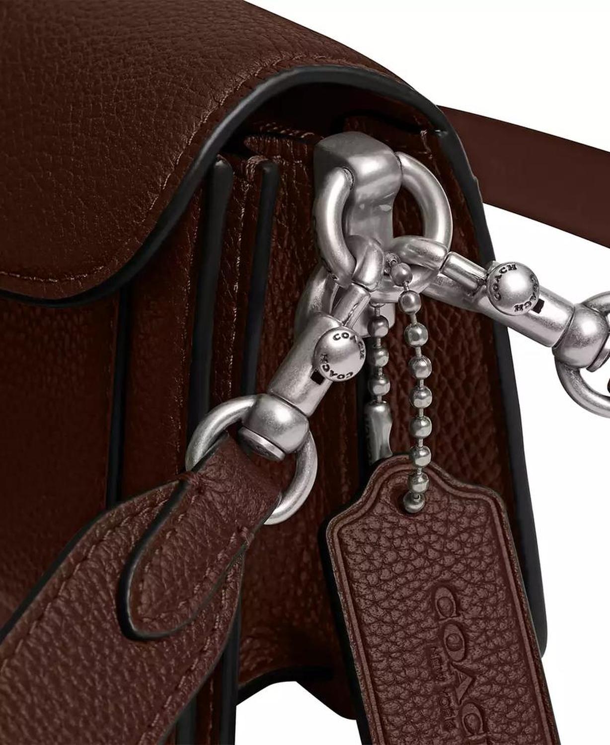 Polished Pebble Leather Mini Tabby Shoulder Bag 20