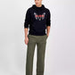 Men's Dueleyo Long Sleeve Howling Hounds Graphic Hoodie