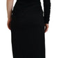 Dolce & Gabbana Elegant One-Shoulder Sheath Midi Dress