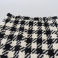Dolce & Gabbana Elegant Houndstooth High-Waist Knee-Length Skirt