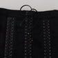 Dolce & Gabbana Elegant Black High-Waist Silk-Lined Skirt