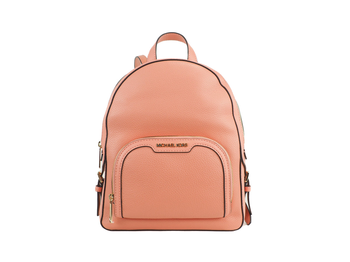Michael Kors Medium Jaycee Zip Pocket Pebbled Leather Backpack Sherbet Michael Kors Jaycee Medium Zip Pocket Leather | Mercari main image 3