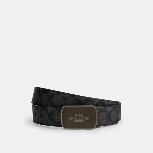 Coach Outlet Plaque Buckle Cut To Size Reversible Belt, 38 Mm