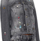 Fray Charm Shrunken Trucker Denim Jacket