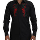 Dolce & Gabbana Elegant Floral Embroidered Cotton Shirt