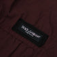 Dolce & Gabbana Elegant Burgundy Cotton Jogger Pants