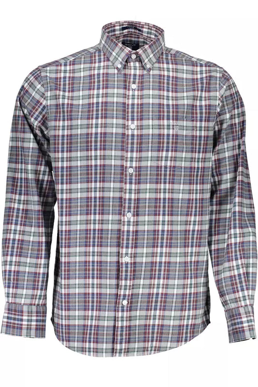 Gant Blue Cotton Men Shirt