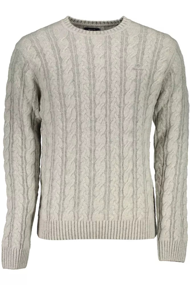 Gant Gray Wool Men Sweater