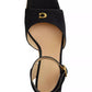 Women's Suede Espadrille Wedge Sandals