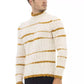 Alpha Studio Beige Alpaca Men Sweater