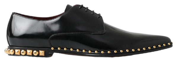 Dolce & Gabbana Elegant Studded Derby Formal Shoes display picture 1