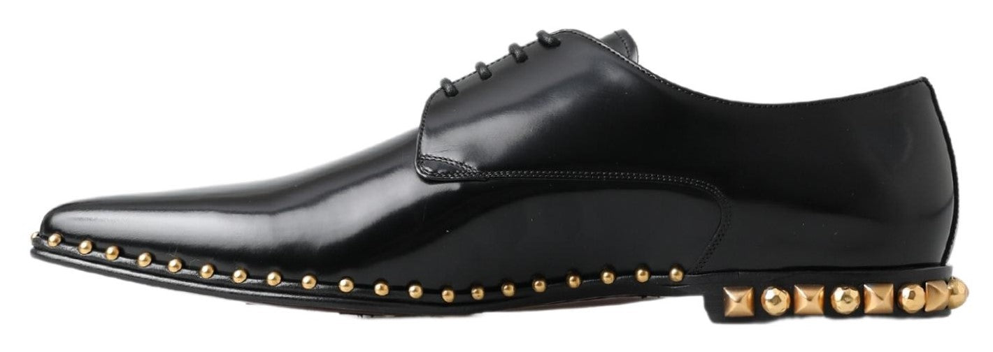 Dolce & Gabbana Elegant Studded Derby Formal Shoes Dolce & Gabbana Elegant Studded Derby Formal Shoes