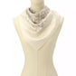 Women's Textured Signature Print Silk Square Scarf